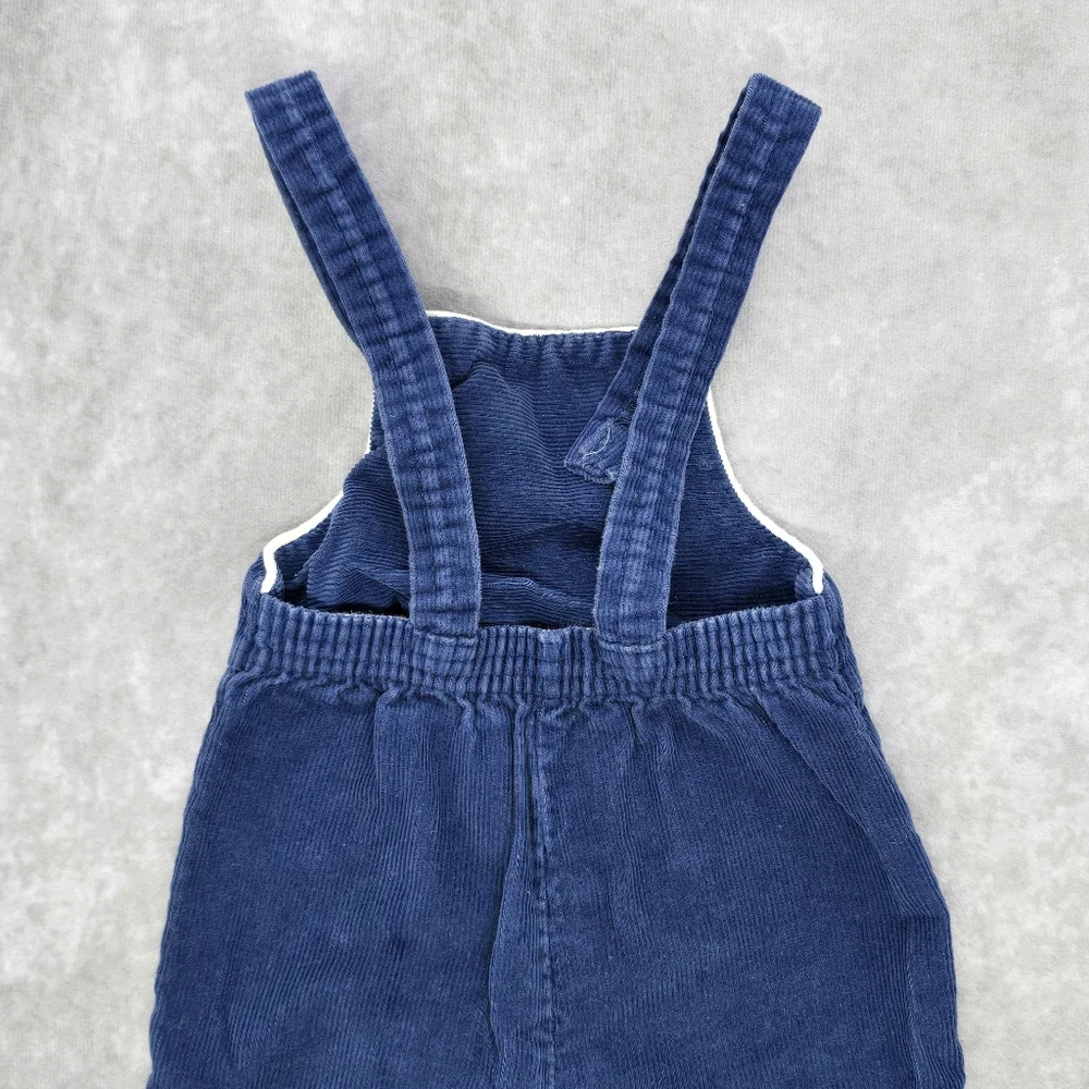 Toddle Time Vintage Navy Blue Corduroy Overalls